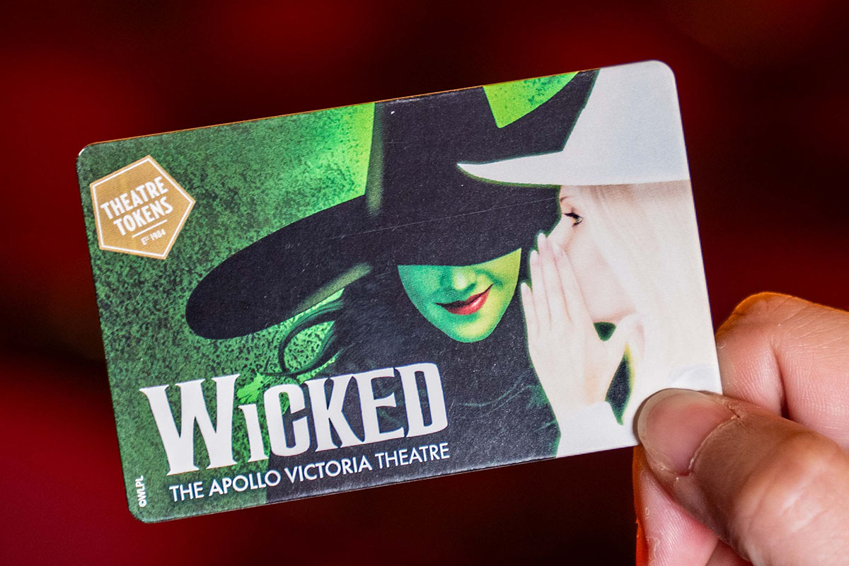 Gift card for Wicked the musical in London and the UK
